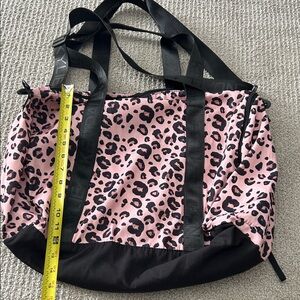 Kendall & Kylie Pink Leopard Tote with Black Straps